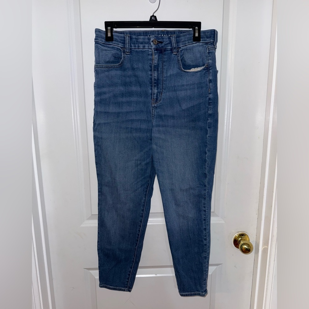 American Eagle Outfitters Curvy Highest Rise Jegging Blue‎ Jeans Size 12 X-Short